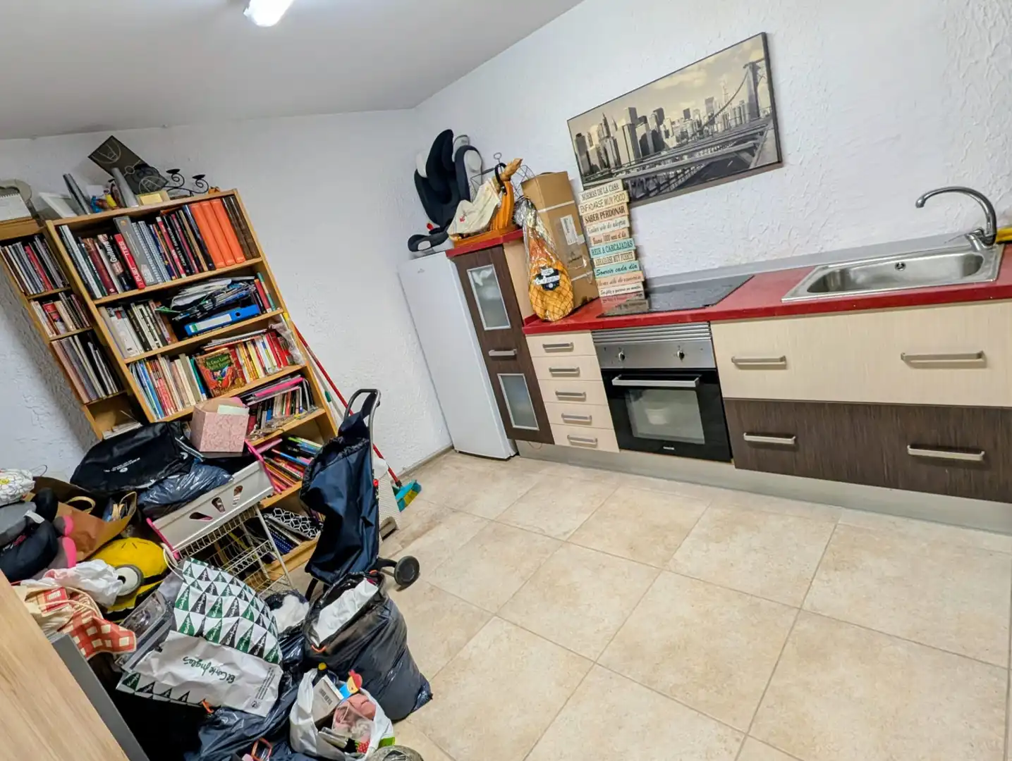 Cocina de Casa adosada en venta en Badalona con Parquet, Terraza y Trastero