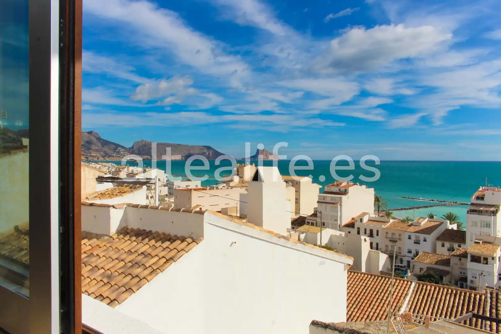 Vista exterior de Casa adosada en venta en Altea con Aire acondicionado, Parquet y Balcón