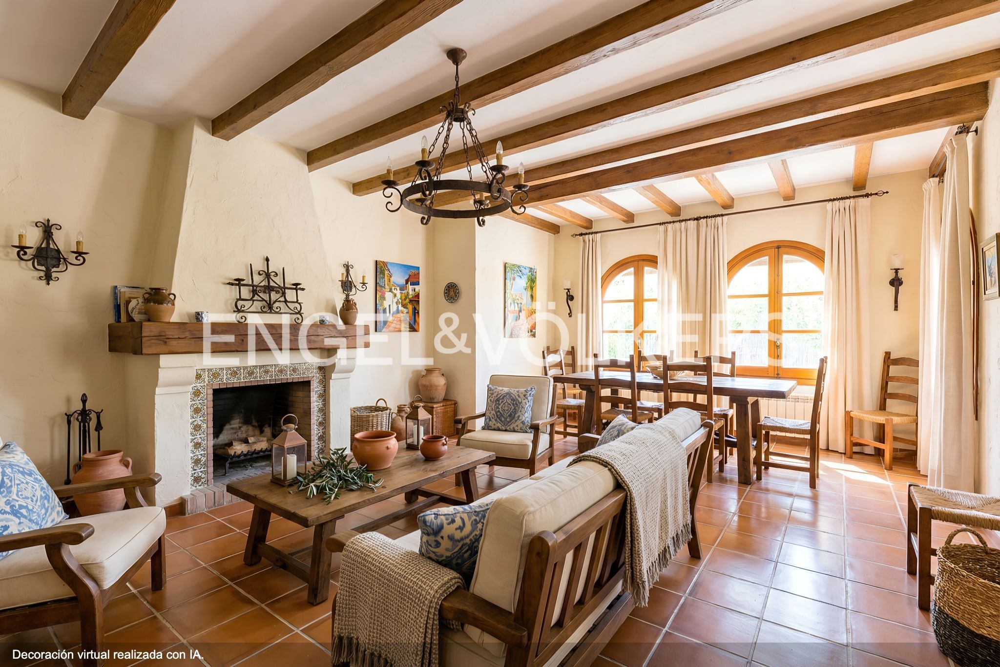 Sala de estar de Casa o chalet en venta en  Barcelona Capital con Calefacción, Jardín privado y Terraza