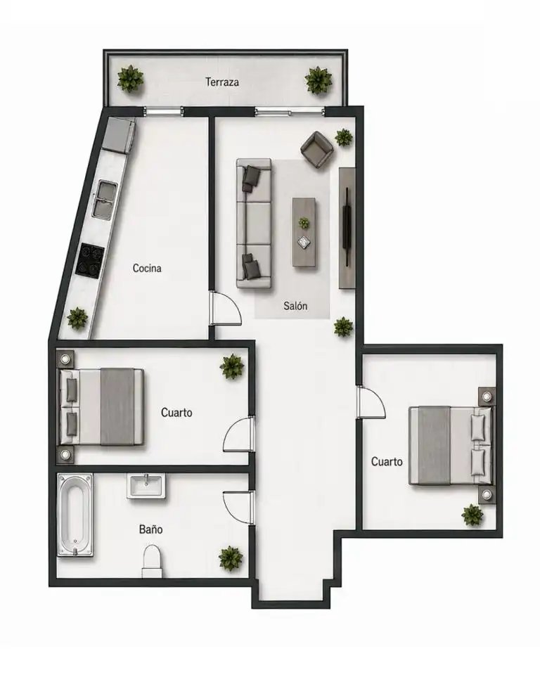 Flat for sale in Arona  with Terrace, Furnished and Community pool