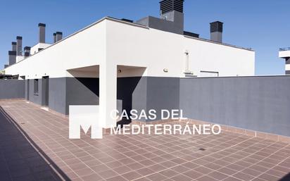 Exterior view of Attic for sale in  Valencia Capital  with Air Conditioner, Terrace and Balcony