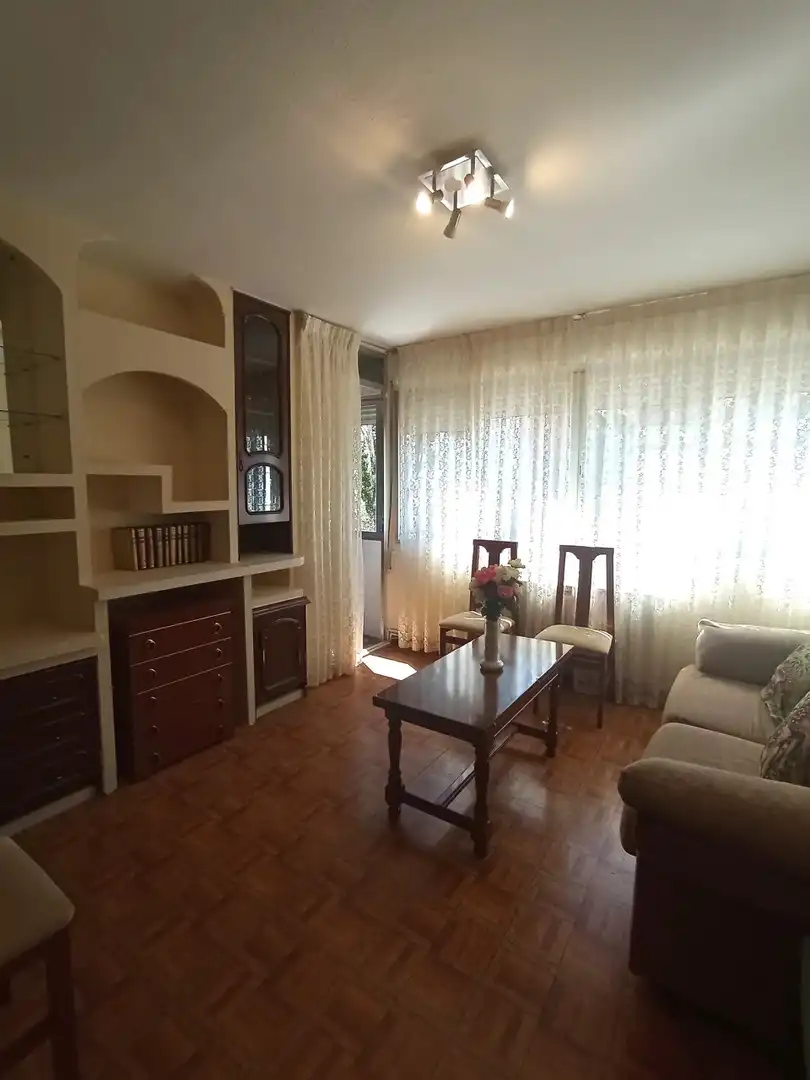 Wohnzimmer von Wohnung zur Miete in Madrid mit Klimaanlage, Heizung und Terrasse