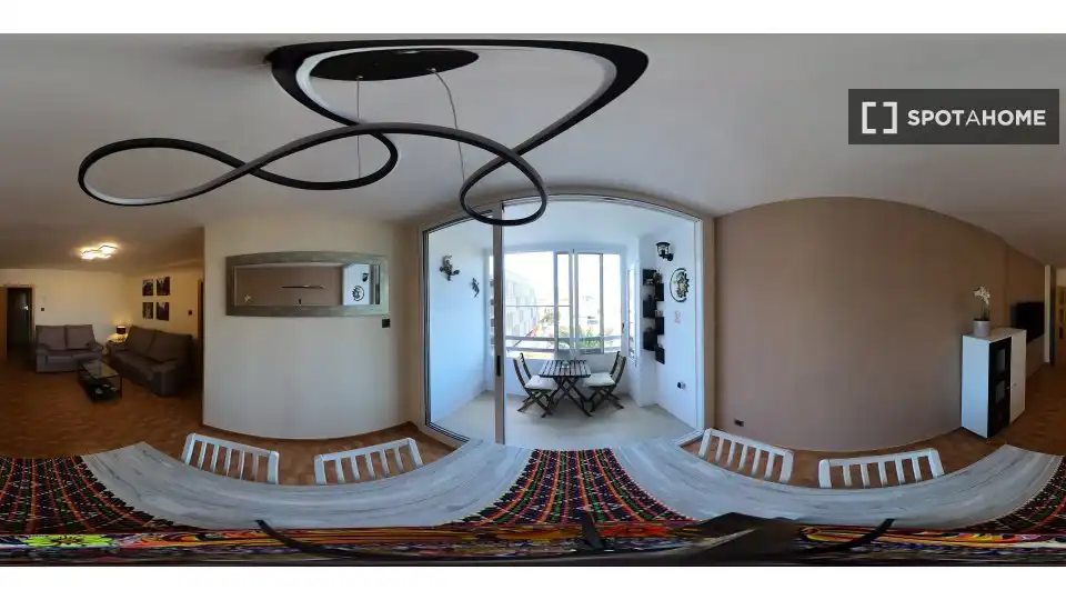Dining room of Flat for rent in Valencia  with Air Conditioner, Heating and Furnished