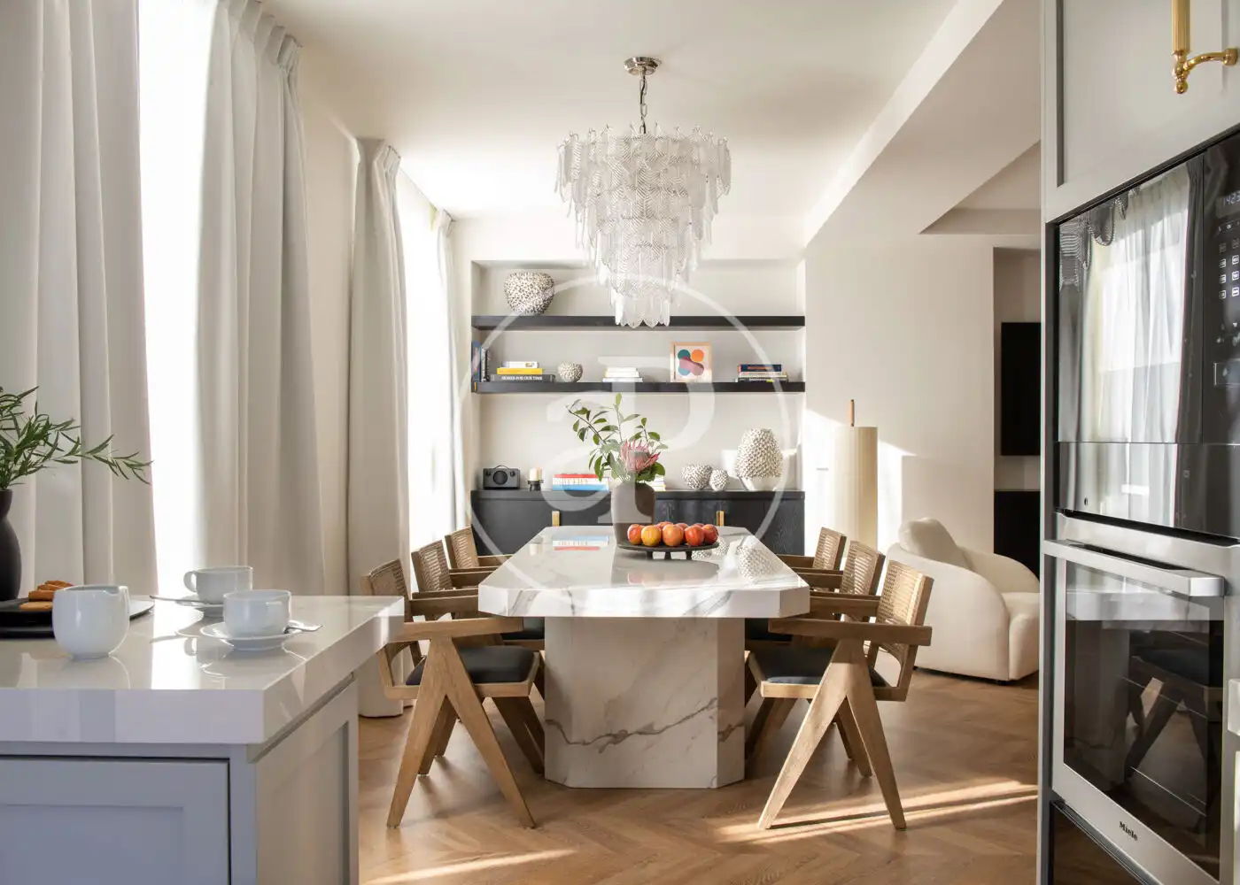 Dining room of Houses for rent in Barcelona  with Air Conditioner, Heating and Terrace