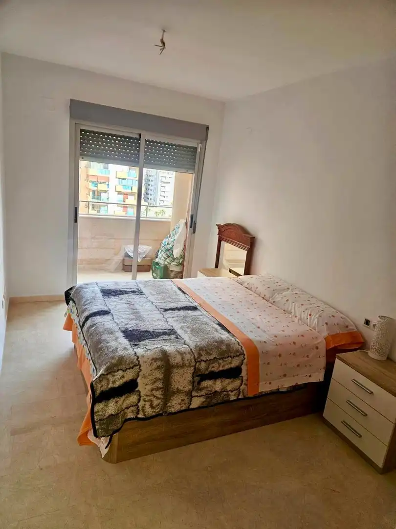 Bedroom of Flat for sale in Villajoyosa / La Vila Joiosa  with Air Conditioner, Private garden and Terrace