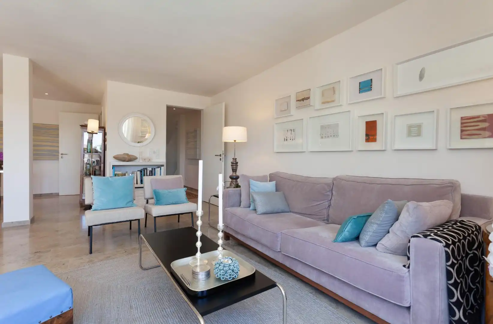 Sala d'estar de Casa o xalet en venda en  Palma de Mallorca amb Aire condicionat, Jardí privat i Terrassa