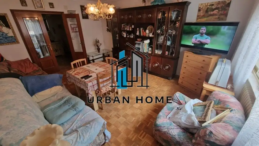Living room of Flat for sale in Villarejo de Órbigo  with Heating, Terrace and Storage room