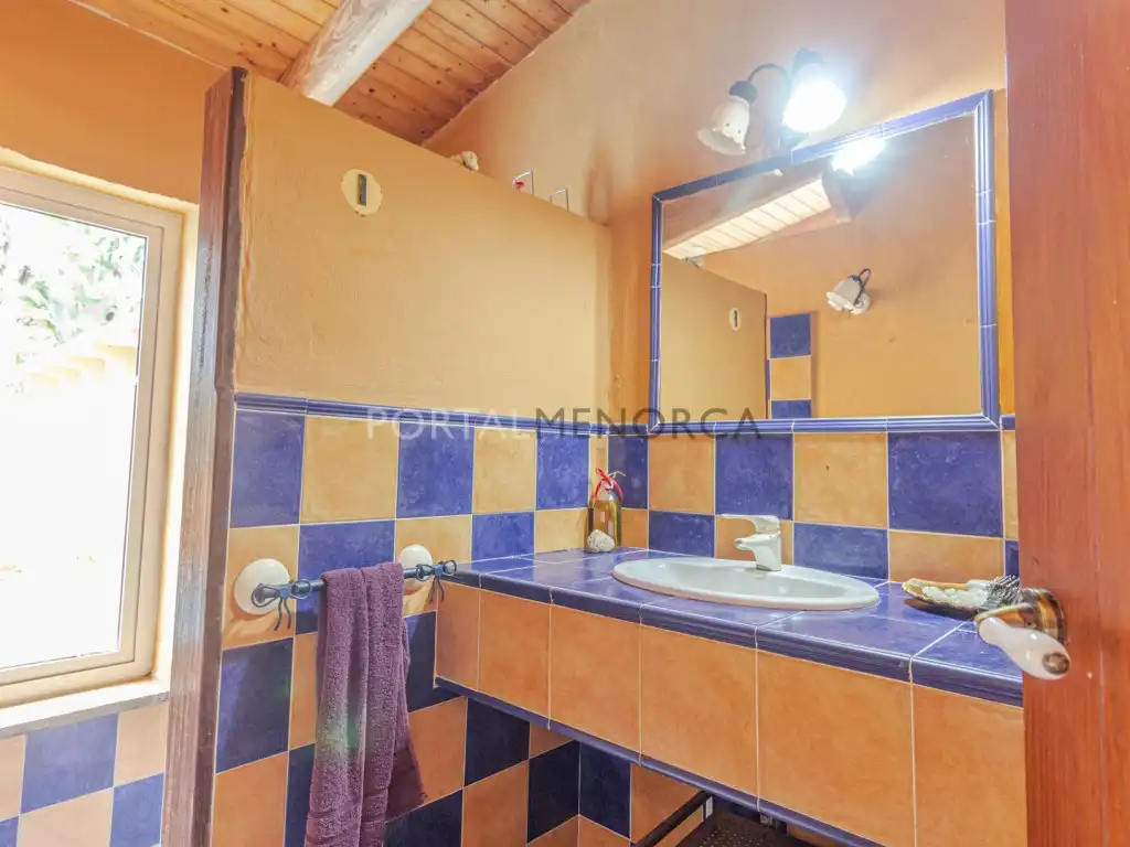 Baño de Finca rústica en venta en Maó - Mahón con Aire acondicionado, Jardín privado y Terraza