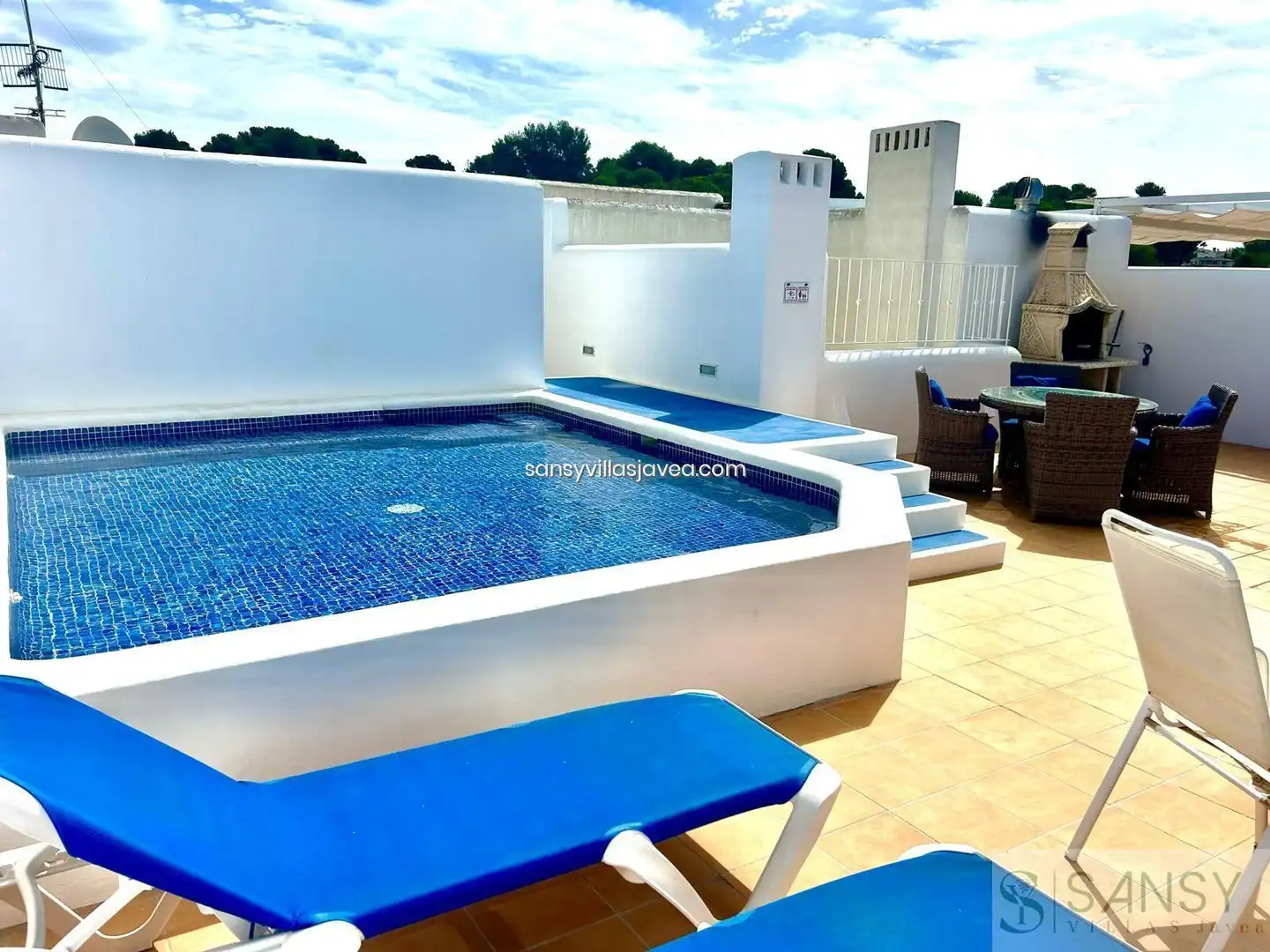 Piscina de Ático en venta en Moraira con Aire acondicionado y Trastero