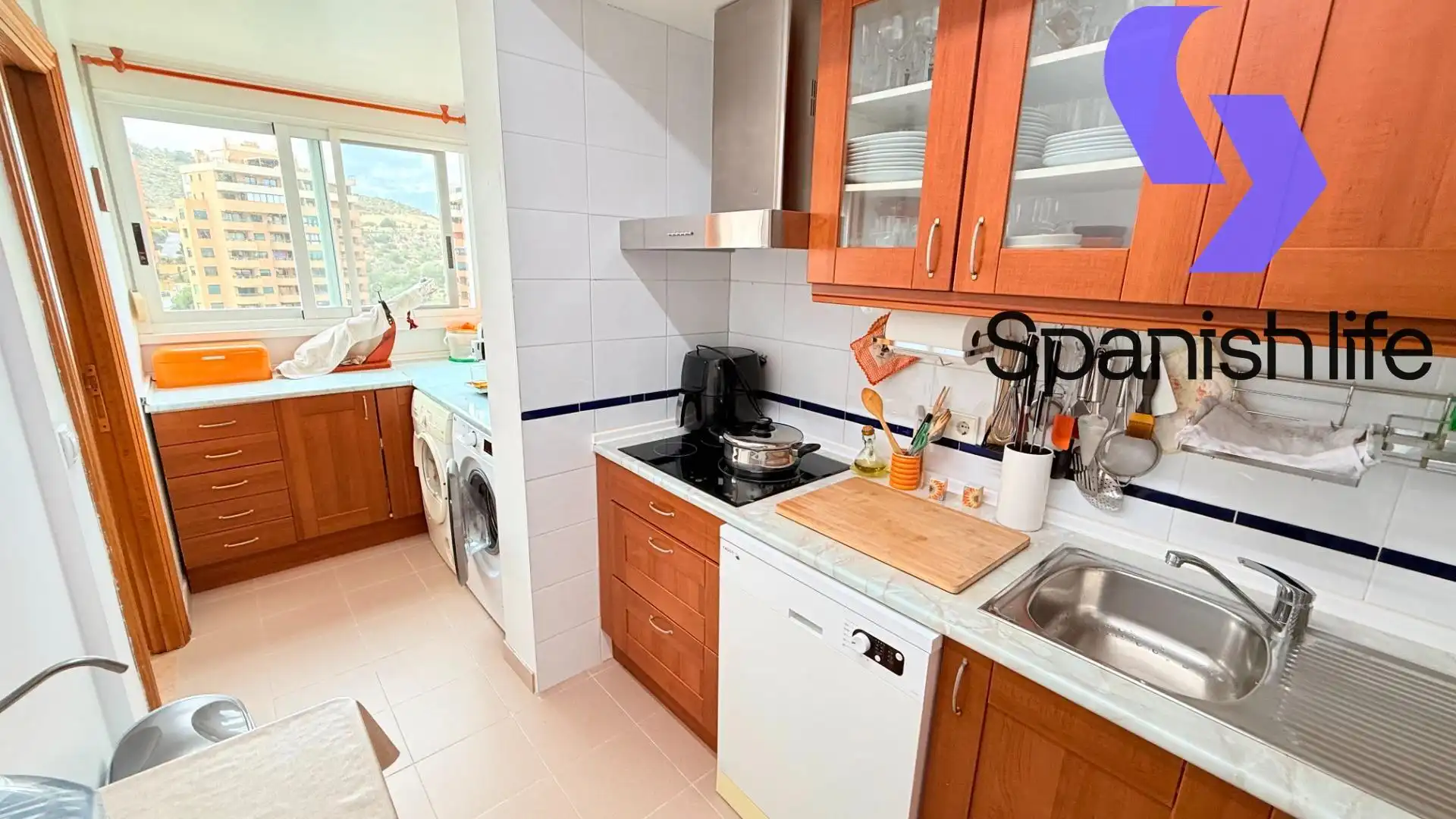 Kitchen of Apartments for sale in Villajoyosa / La Vila Joiosa  with Furnished and Community pool