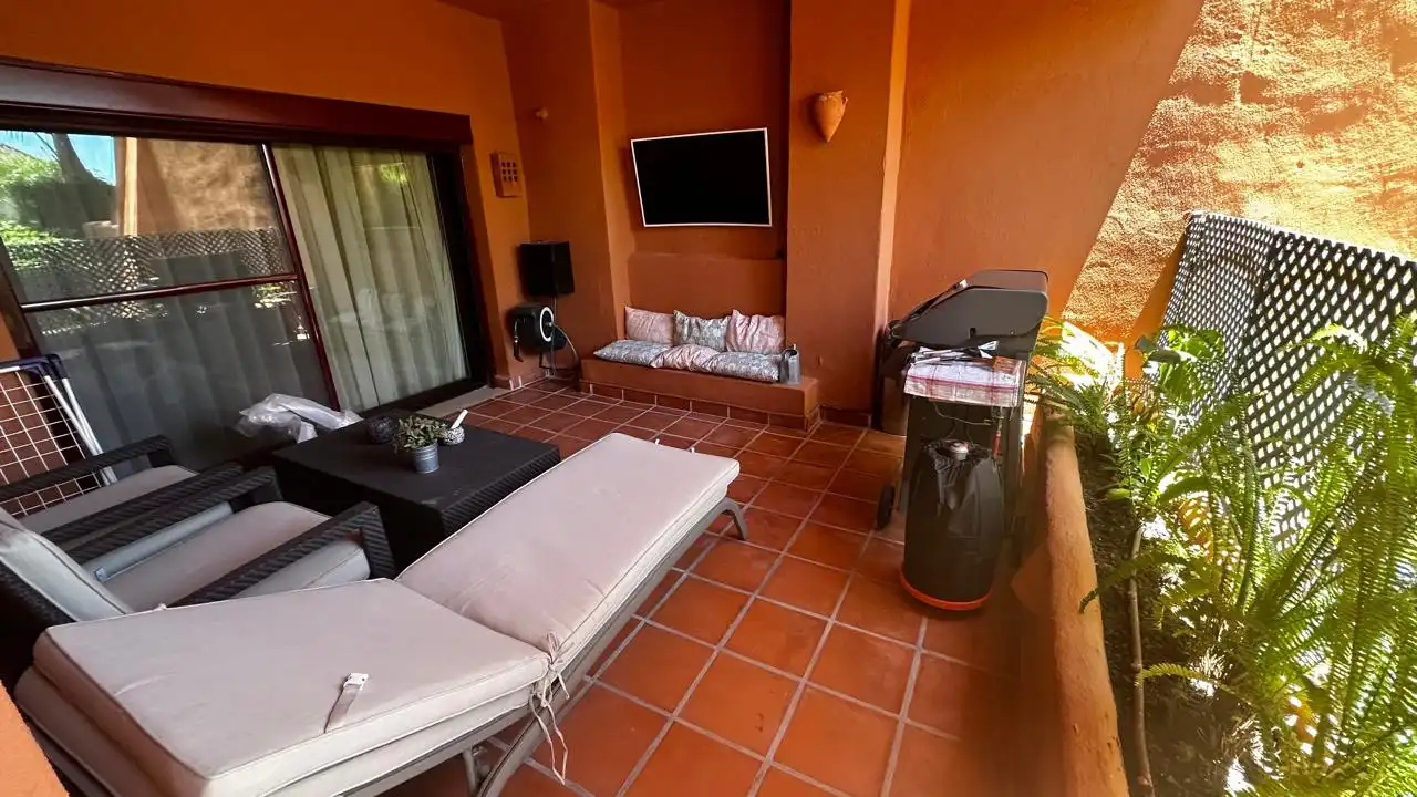Terrace of Apartments for rent in Marbella  with Air Conditioner, Heating and Private garden