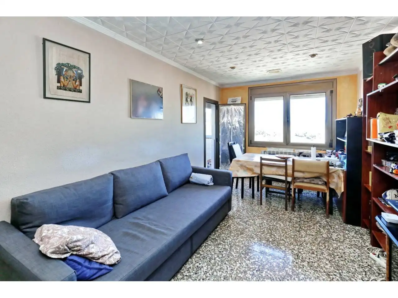 Sala de estar de Piso en venta en  Barcelona Capital con Calefacción y Balcón