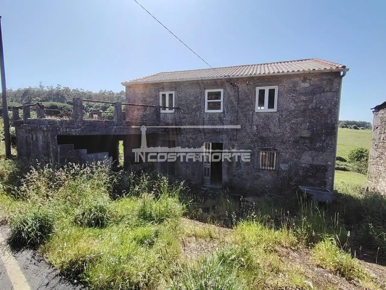 Vista exterior de Casa o chalet en venta en Dumbría con Jardín privado