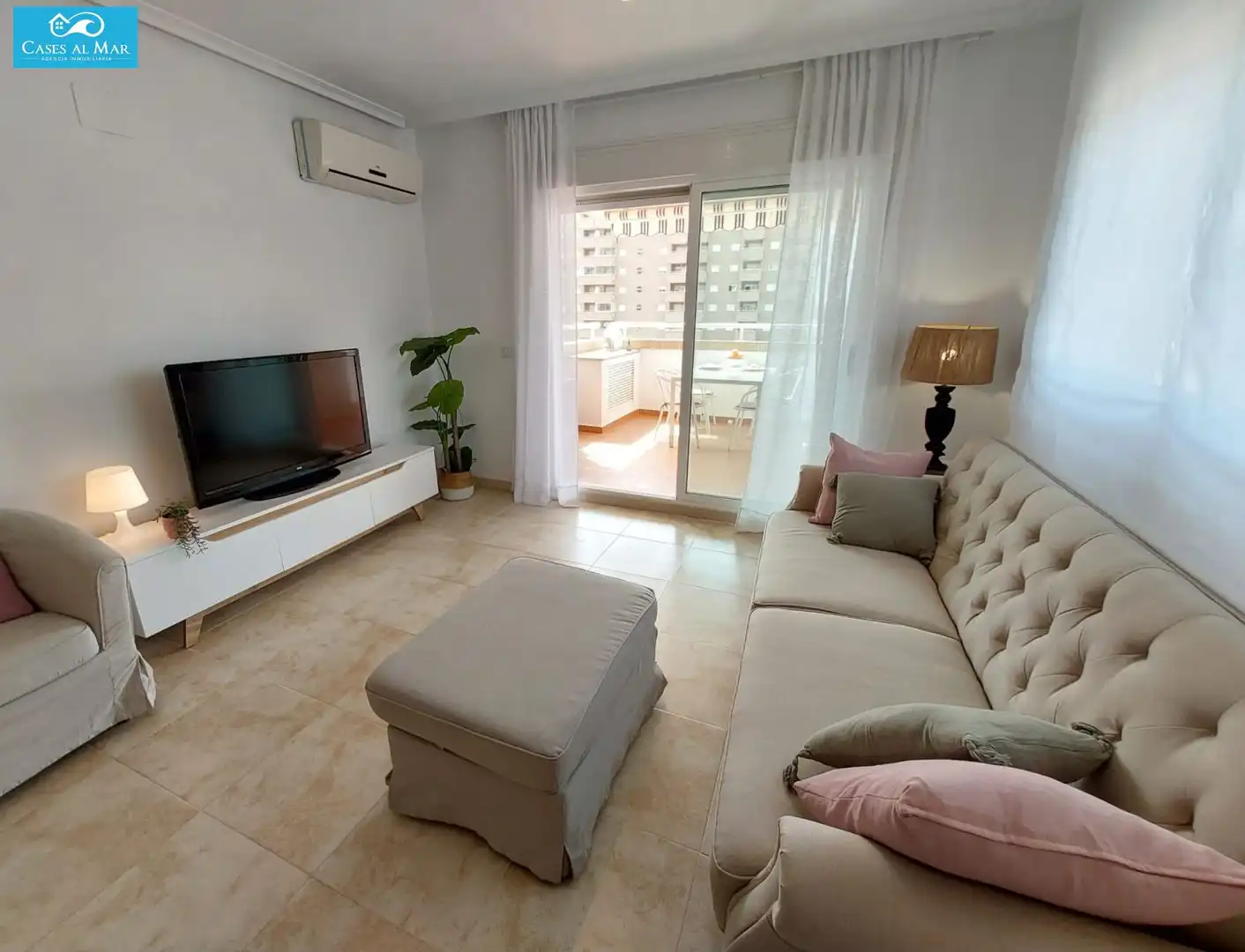 Sala d'estar de Apartament en venda en Oropesa del Mar / Orpesa amb Aire condicionat, Calefacció i Terrassa