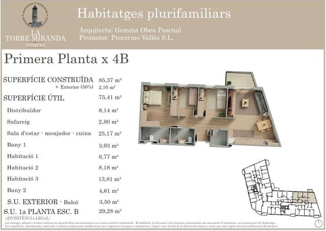 Piso en Venta en Carrer Montseny, 19 en Llinars del Vallès