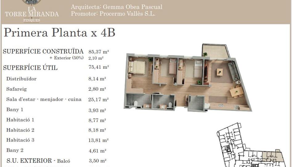 Foto 1 de Pis en venda a Carrer Montseny, 19, Llinars del Vallès, Barcelona