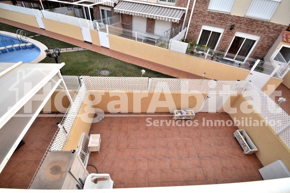 Jardí de Casa adosada en venda en Burriana / Borriana amb Jardí privat, Terrassa i Piscina comunitària