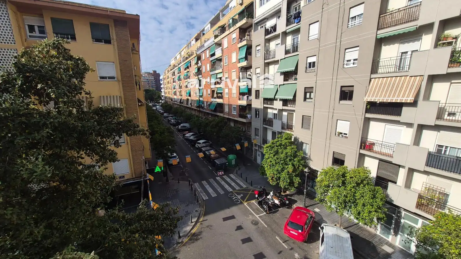 Außenansicht von Wohnung zur untervermieten in Valencia mit Heizung, Terrasse und Möbliert