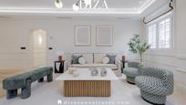 Living room of Flat for sale in  Madrid Capital  with Heating, Furnished and Balcony