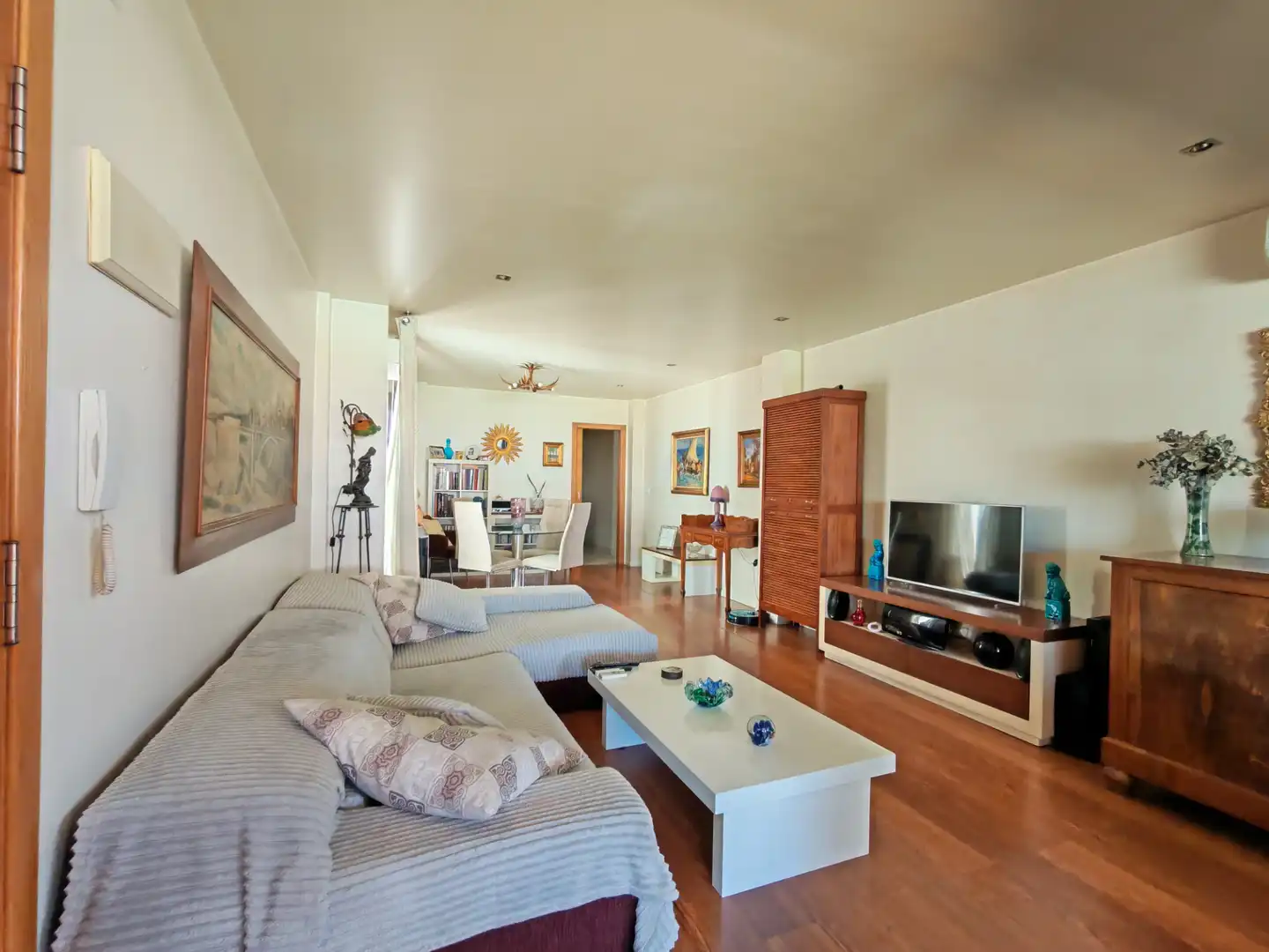 Sala de estar de Ático en venta en Elche / Elx con Aire acondicionado, Parquet y Terraza