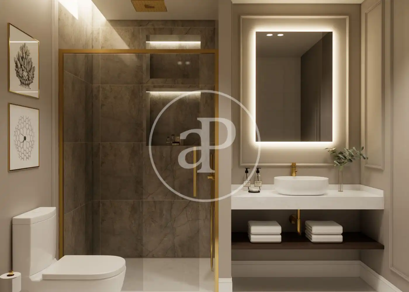 Bathroom of Flat for sale in Madrid  with Air Conditioner, Heating and Terrace