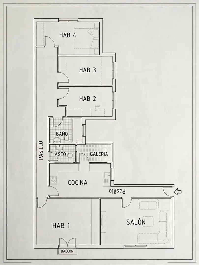 Piso en venta en Elche / Elx con Aire acondicionado y Balcón