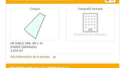Foto 5 de Terreno industrial en venta en Atarfe Sur, Atarfe