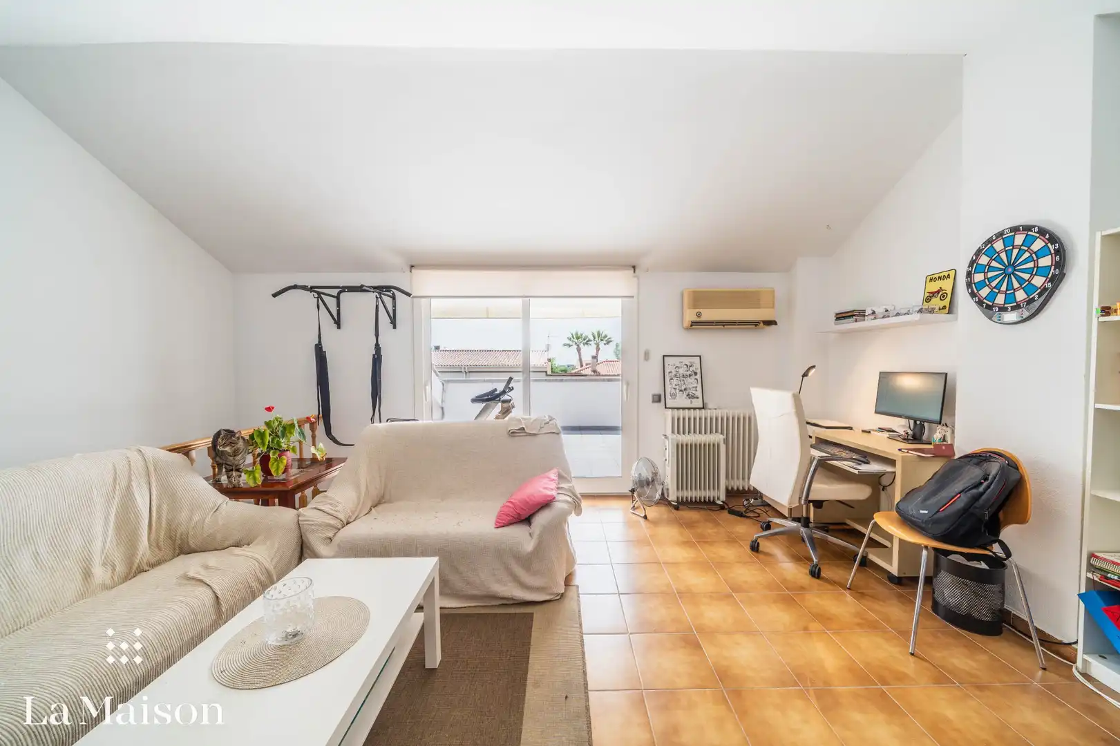 Sala de estar de Casa o chalet en venta en Premià de Mar con Calefacción, Jardín privado y Parquet