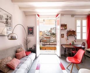 Living room of Flat to rent in  Barcelona Capital  with Air Conditioner, Furnished and Balcony