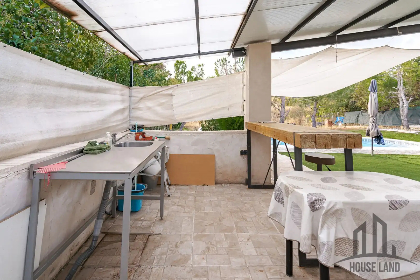 Terrasse von Haus oder Chalet zum Verkauf in Uceda mit Privatgarten und Schwimmbad