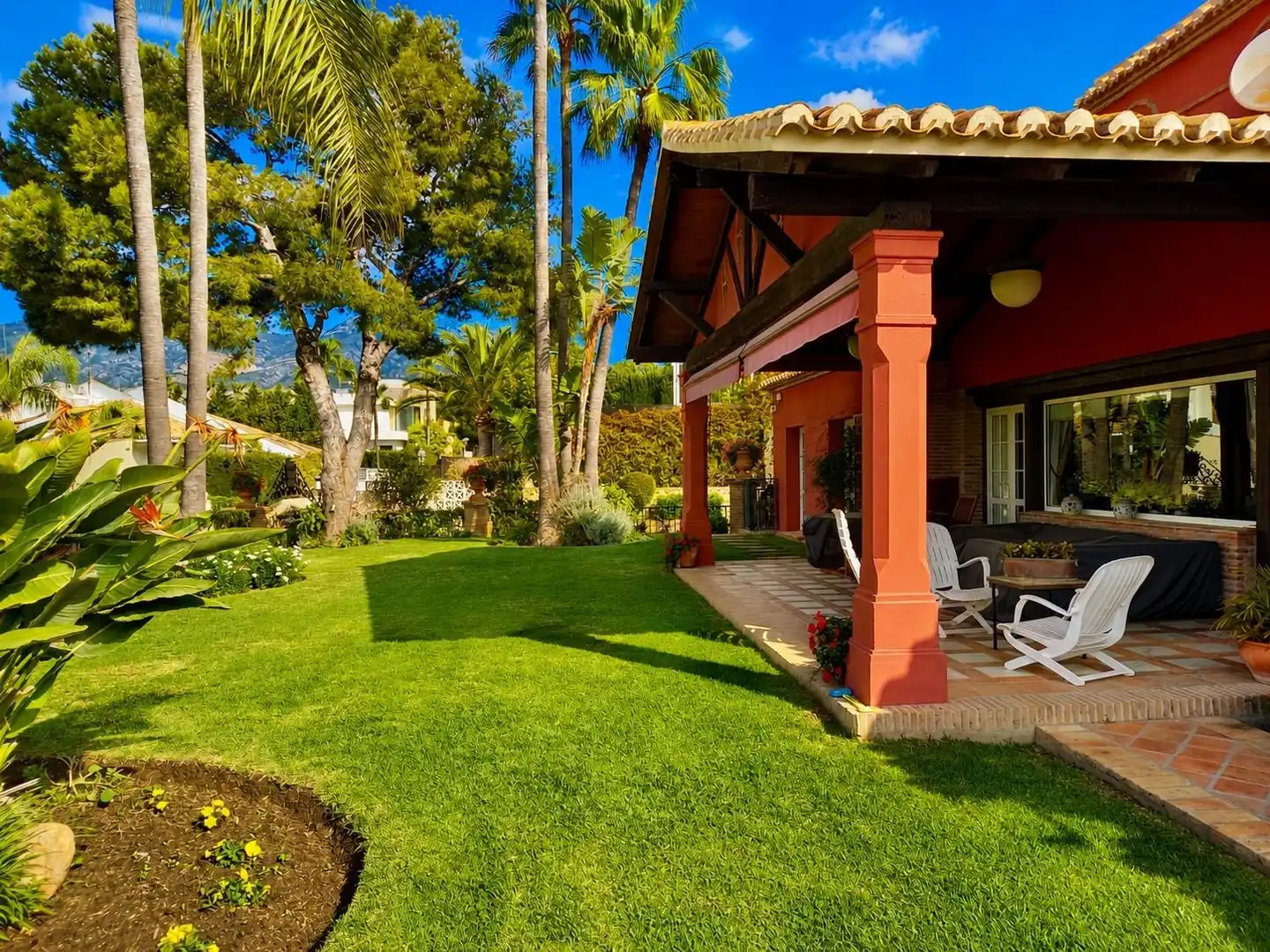 Jardí de Casa o xalet en venda en Benalmádena amb Aire condicionat, Calefacció i Jardí privat