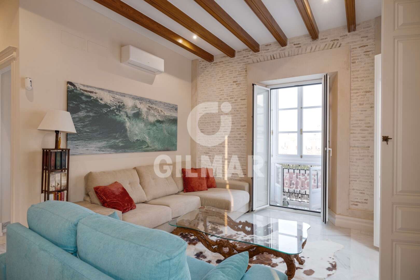 Living room of Flat to rent in  Cádiz Capital  with Air Conditioner, Furnished and Balcony
