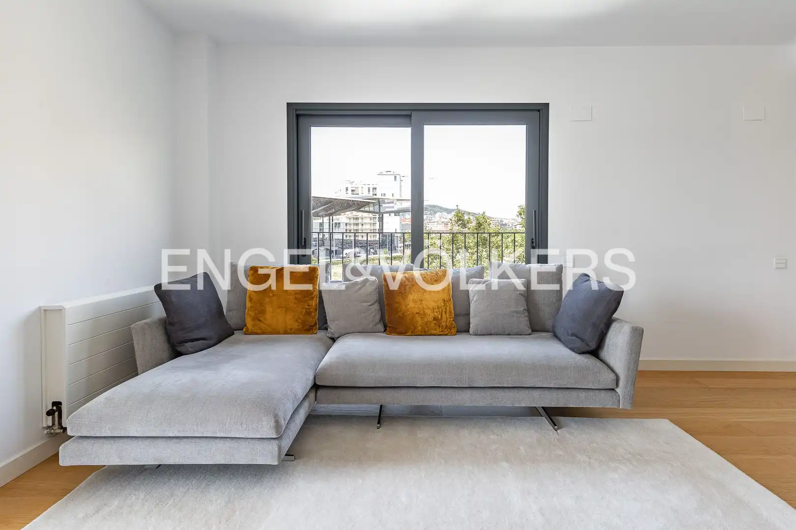 Sala de estar de Piso de alquiler en Barcelona con Aire acondicionado, Calefacción y Parquet