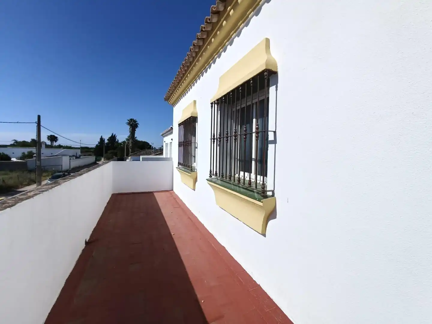 Vista exterior de Casa o xalet en venda en Chiclana de la Frontera amb Jardí privat i Terrassa