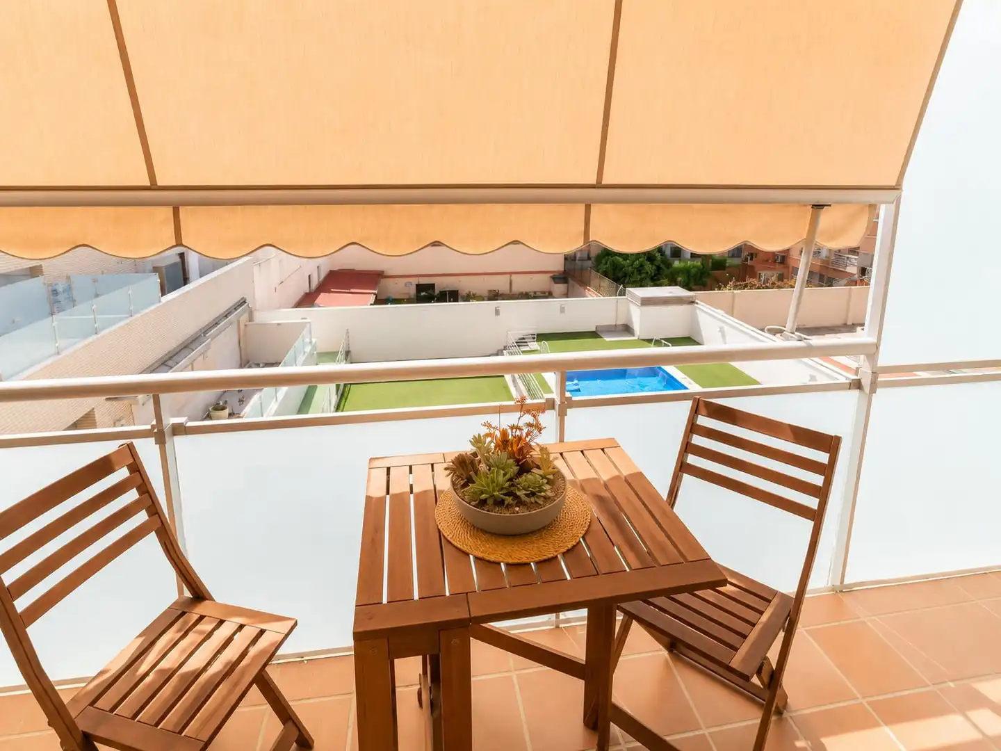 Terrace of Flat for sale in Mataró  with Air Conditioner, Heating and Parquet flooring