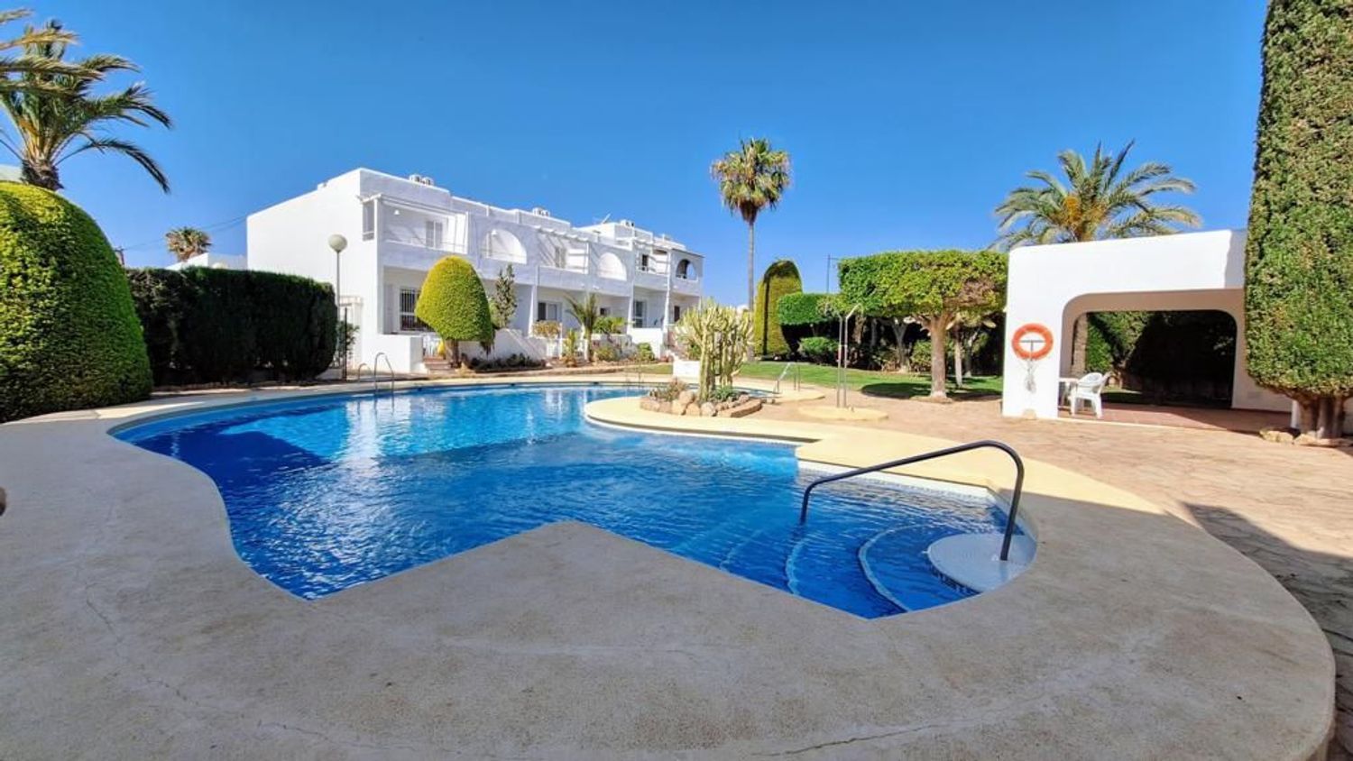 Jardí de Dúplex en venda en Mojácar amb Aire condicionat, Terrassa i Piscina