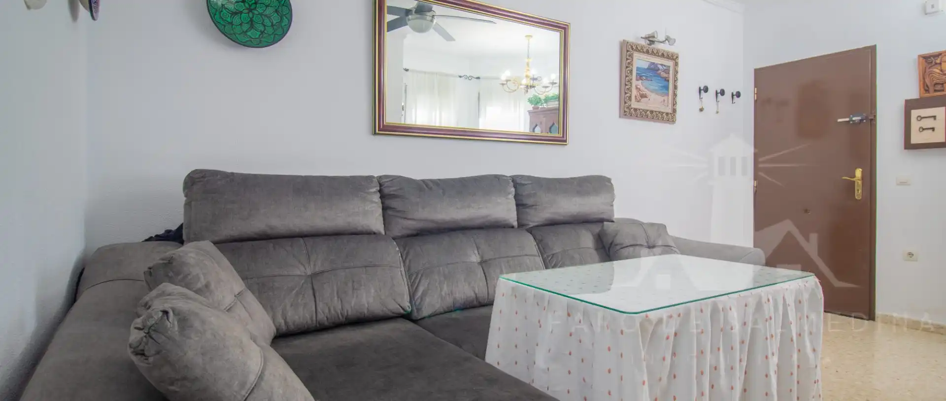 Sala de estar de Apartamento en venta en Chipiona con Terraza