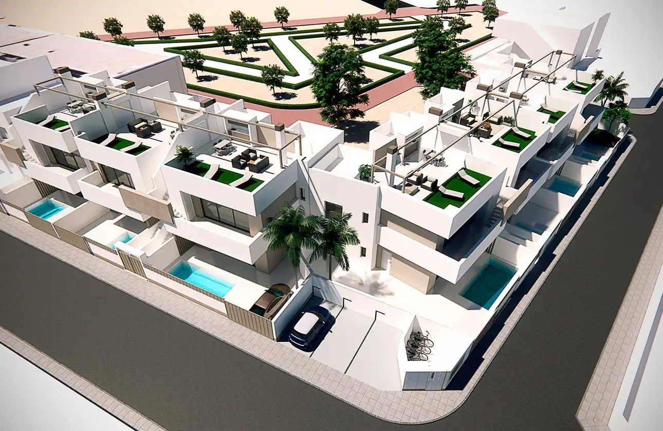 Vista exterior de Planta baja en venta en Pilar de la Horadada con Aire acondicionado, Calefacción y Terraza