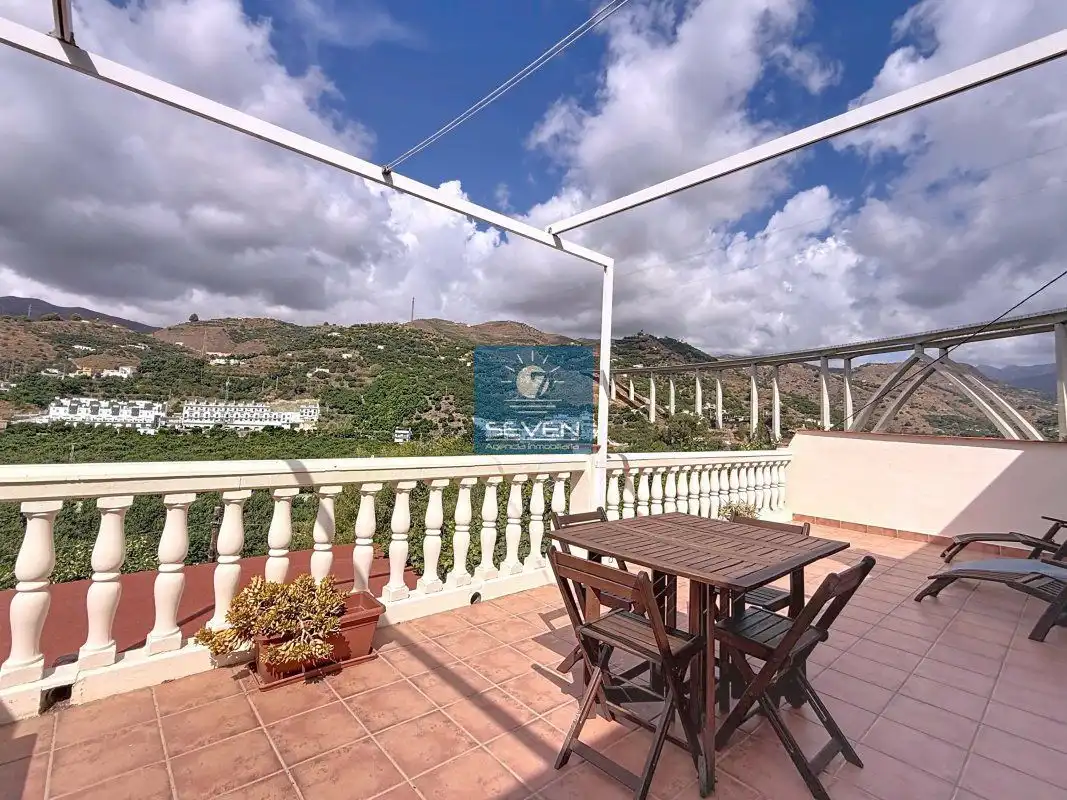 Terraza de Finca rústica en venta en Almuñécar con Aire acondicionado, Jardín privado y Terraza