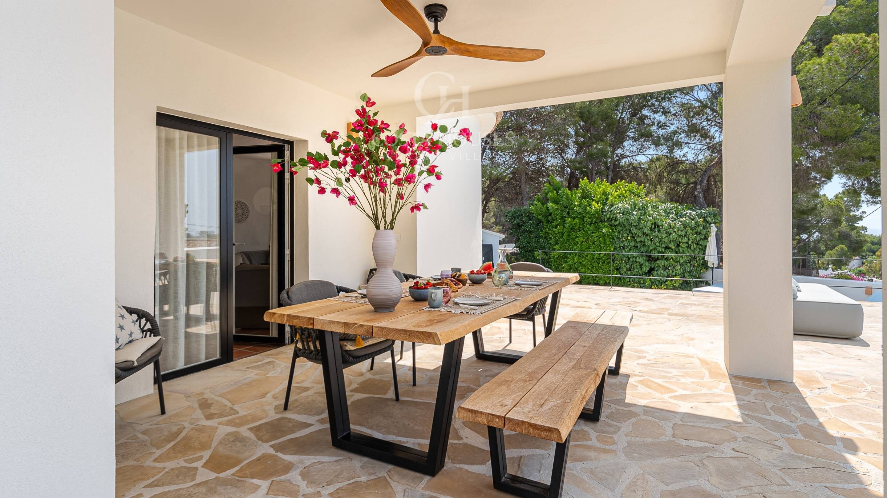 Terrace of House or chalet for sale in Moraira  with Air Conditioner, Heating and Private garden