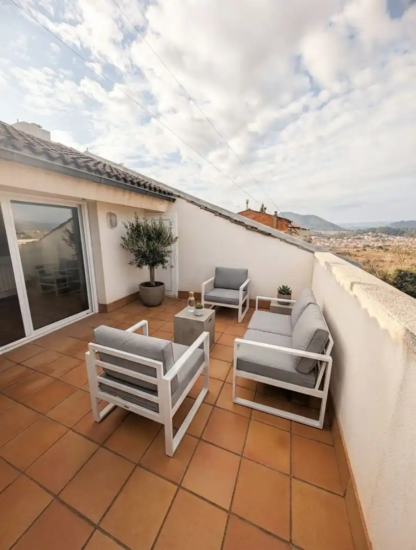 Terraza de Casa adosada en venta en Manresa con Calefacción, Terraza y Trastero