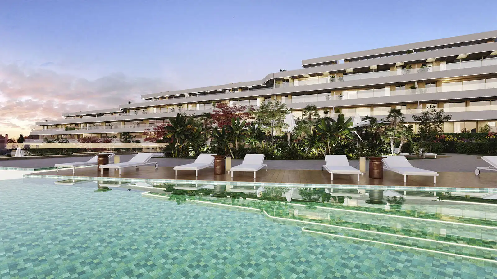 Piscina de Apartament en venda en Mijas amb Aire condicionat, Terrassa i Traster