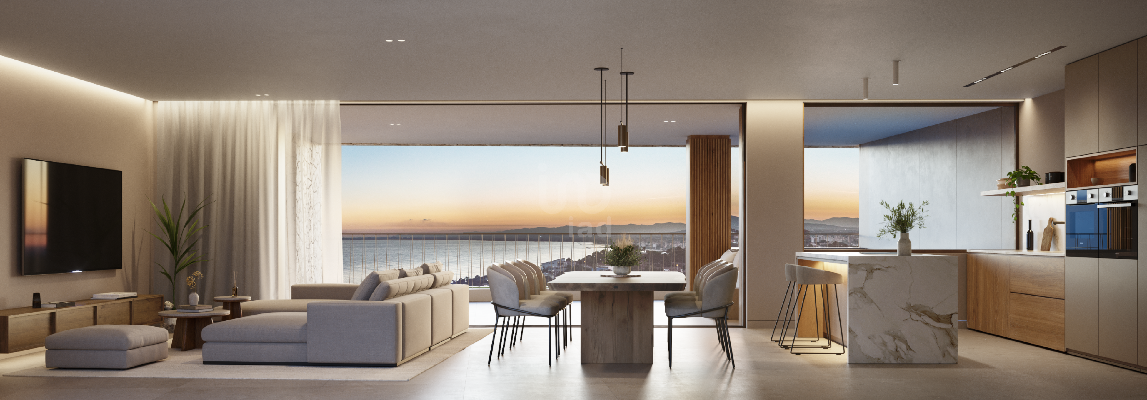 Sala de estar de Piso en venta en Oropesa del Mar / Orpesa con Terraza y Piscina