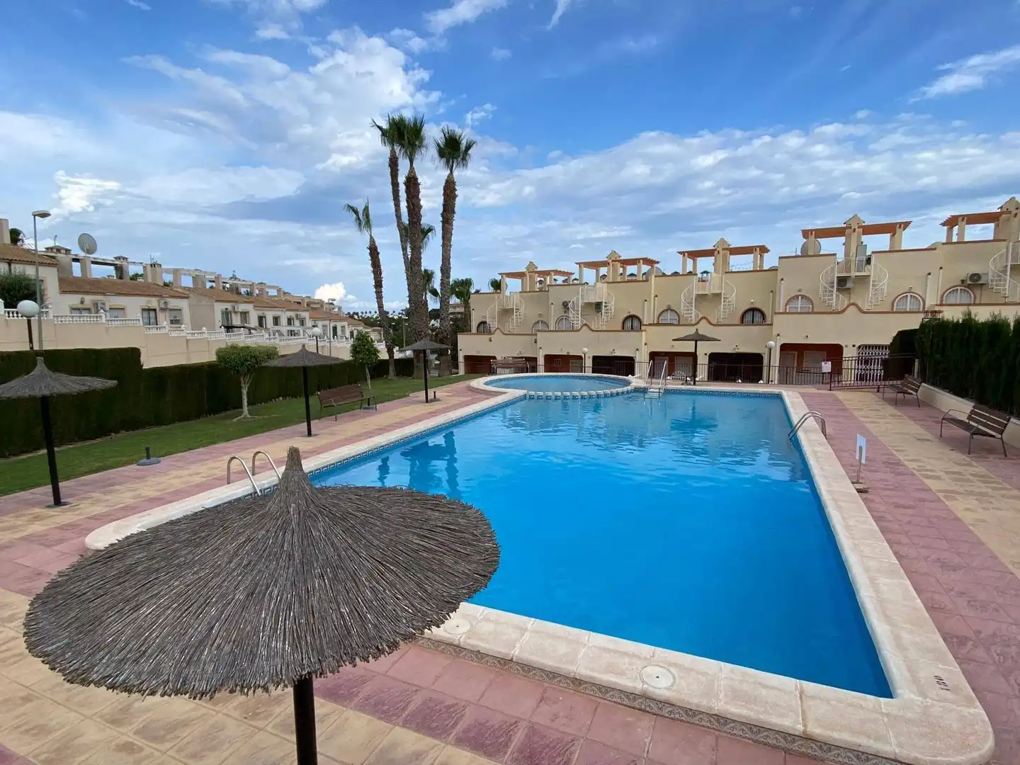 Swimming pool of Apartments for sale in Orihuela  with Air Conditioner, Private garden and Terrace