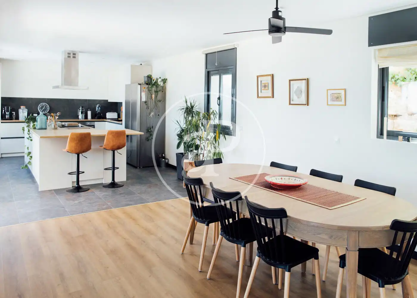 Comedor de Casa o chalet de alquiler en Sant Vicenç de Montalt con Aire acondicionado, Calefacción y Jardín privado
