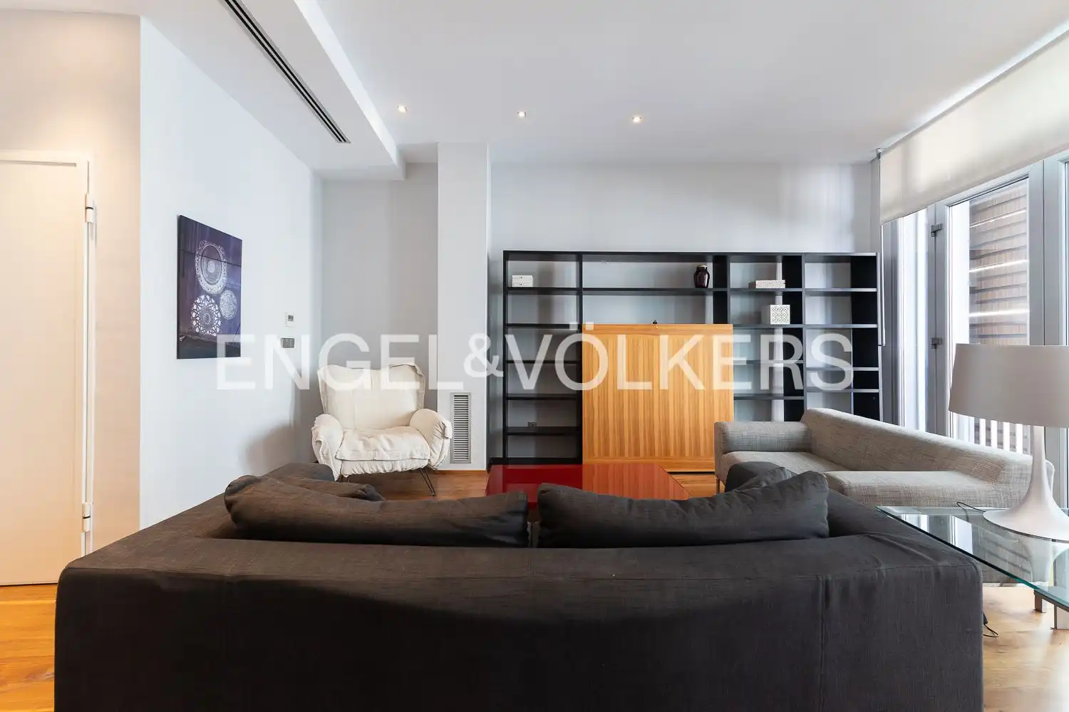 Sala d'estar de Àtic de lloguer en Valencia amb Aire condicionat, Calefacció i Parquet