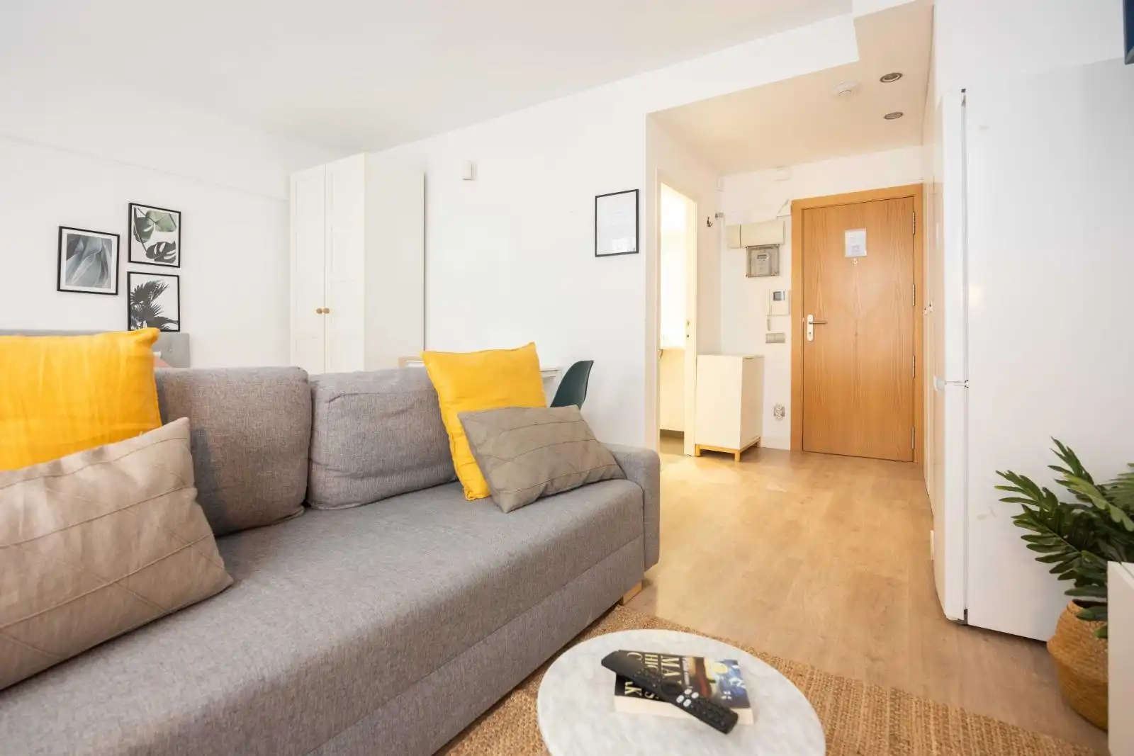 Sala de estar de Piso de alquiler en Barcelona con Aire acondicionado, Calefacción y Parquet