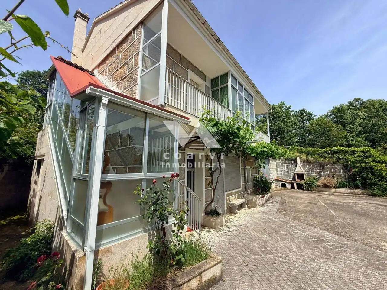 Exterior view of Houses for sale in Vilar de Barrio  with Private garden, Terrace and Furnished