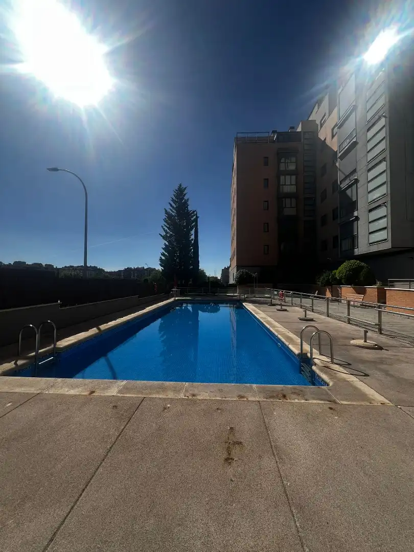 Swimming pool of Flat for rent in Madrid  with Air Conditioner, Heating and Parquet flooring