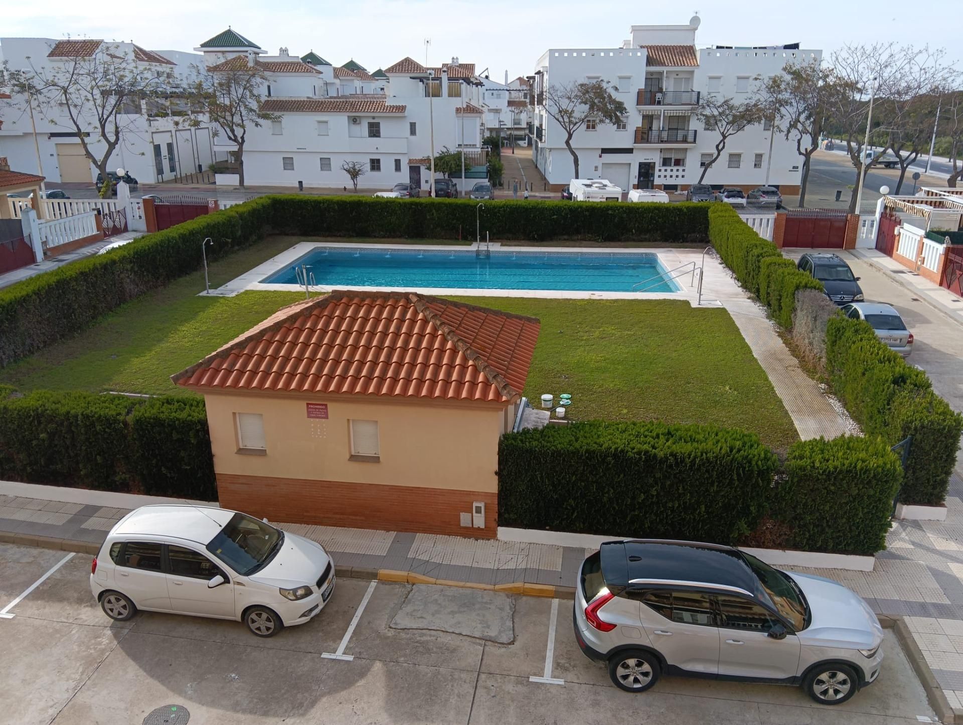 Swimming pool of Flat for sale in Punta Umbría  with Air Conditioner, Private garden and Terrace